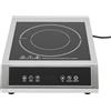 SYNCMH Piano cottura a induzione, 35 x 28 cm, piano cottura a induzione 3500 W, con alloggiamento in acciaio inox, piastra in ceramica microcristallina e display touch, 11 livelli di temperatura e timer