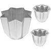 Silicon-Tech 1 Stampo per Pandoro da 750g e 2 Stampi da 100g in Alluminio Alimentare | Professionali (1, 750 g + 2, 100 g)
