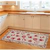 By Suardi Tappeto Suardi Passatoia Cucina Bagno Modello LOVELY col Rosso Made in Italy (55x240)