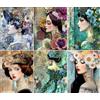 Craft Kreatively Celestial Boho carta di riso, 20 x 26,5 cm (6 fogli), 6 x carte di bellezza per decoupage per collage, tecnica mista, creazione di biglietti e artigianato, decoupage CRAFT KREATIVELY