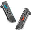 PAWDIARY Cover protettiva trasparente per joycon, controller sinistro e destro per PC Switch 2, con comfort ergonomico, trasparente, 2 protezioni rigide di ricambio