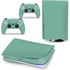 PDURMBUAB Nessuna Schiuma Nessuna Bolla Pelle Decalcomanie Anime Console Per PS5 Disk Edition 2 Controller Pellicola Vinile Avvolge, Durevole, Resistente Graffi 60864