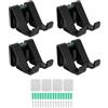 FAUOSWUK Supporto da Parete per Controller per Videogiochi, Rack di Stoccaggio Universale Senza Perforazione con Adesivi Rimovibili, per Controller Serie S Serie X (Nera)
