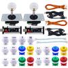 SJ@JX Arcade Gioco FAI DA TE Kit 2 Giocatori Zero Delay USB Encoder Pulsante Joystick Controller per Retro Raspberry MAME Jamma NES PC Windows
