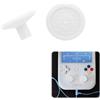 Generic Cappucci di Ricambio per Joystick per Console di Gioco per ANBERNIC RG406V/RG406H/RG476H/RG477M, Copertura per Levetta con Presa Migliorata e Vestibilità Stabile (White)