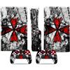 LNMLRBXEXZ Compatibile Con Adesivi Skin Per PS5 Slim Skin Disc Edition & Per Digital Console Controller Vinyl Cover Skins Wraps Scratch Resistant Compatible 21994 Avvolgimento(Disc Version)
