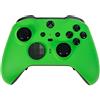 Crazy Controllerz Controller morbido al tatto personalizzato per Xbox Elite Series 2, sensazione morbida al tatto, presa aggiunta, colore verde fluo, compatibile con Xbox One, Serie X, Serie S