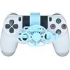 Generico Mini 3D printing Steering Wheel for PS4 Game Controller Auxiliary Racing Steering Wheel Replacement Accessories (Blue)