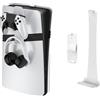 Generico Kit di montaggio a parete della console per PS5Pro/console di gioco sottile, supporto a parete staffa di visualizzazione verticale con gancio per cuffie del controller (Bianco)