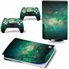 PDURMBUAB Nessuna Schiuma Nessuna Bolla Per PS5 Skin Disc Edition & Digital Console E Controller Vinyl Cover Skins Wraps Resistente Ai Graffi, Compatibile Con 358180(Digital Edition)