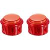 QUARKZMAN 2 Pcs Pulsanti A LED Arcade (30mm) - 5A 12/24V Pulsante Illuminato A LED Per Macchina Arcade/Fighting Stick/Controller Per Videogiochi, Rosso