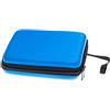 vhbw custodia compatibile con Nintendo 2DS console di gioco - case + laccetto con moschettone, blu, nero