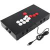 Yctze Joystick di Combattimento, Pulsanti OBSF Tasti Stile Tastiera Joystick con Layout Flatbox, con Pad Antiscivolo per, Steam e PC