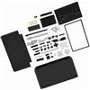 Generic Kit di Sostituzione delle Parti di Riparazione 'alloggiamento Completo 3DS XL per Console Difettosa, Materiale Durevole, per gli Appassionati di Strumenti di Riparazione (BLACK)