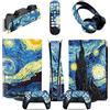 GALSOR Protettivo Per PS5 Console Disc Edition & Digital Edition Sticker Vinyl Decal Cover Per Ps5 Controller & Charging Station & Headset & Media Remote 72724 Senza Bolle E Senza Residui(Digital Edition)