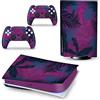 PDURMBUAB Nessuna Schiuma Nessuna Bolla Pelle Decalcomanie Anime Console Per PS5 Disk Edition 2 Controller Pellicola Vinile Avvolge, Durevole, Resistente Graffi 13644