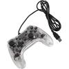 Cocoarm Controller di Gioco Cablato, Gamepad Trasparente con Luce RGB, Controllo Preciso del Movimento e Doppia Vibrazione per Giocatori PC, IOS, Steam Deck