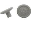 THLMT Set da 2 copri-joystick compatibili con ANBERNIC RG406V/RG406H/RG476H/RG477M, copri-levette per console di gioco, copri-levette antiscivolo, ricambio per pulsanti (grigio)