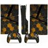 YLMKMVLCZC Pelle Decalcomania Per PS5 Slim Skin Disc Edition Console E Controller Vinyl Cover Skins Wraps Resistente Ai Graffi Compatibile No Shrinkage Forte Adesione 65139 Avvolgimento Della Pelle