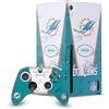 Head Case Designs Licenza Ufficiale NFL Banner Miami Dolphins Pacchetto Console Da Gioco Wrap E Pelle Per Controller Compatibile con Xbox Series X