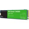 WD Green SN350 NVMe SSD WDS200T3G0C - SSD - 2 TB - intern - M.2 2280 - PCIe 3.0 x4 (NVMe) - WDS200T3G0C