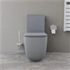 Parama Vaso filomuro monoblocco tornado con cassetta e sedile copri-wc grigio opaco | Riga
