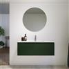 Parama Mobile bagno sospeso 120 cm un cassetto verde foresta opaco con lavabo | Ardenne
