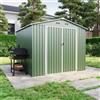 Parama Casetta da giardino in acciaio zincato verde 2,56x2,56xh2,16m - 111kg - 6,55 metri quadri