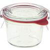 Weck Rim Mini - Vasetto Rotondo con Coperchio, Vetro, Transparente, 80 ml, Confezione da 12