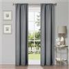 Superior Tende oscuranti, per camera da letto, soggiorno, blocco solare, termiche, classiche e moderne, collezione solida, set di 2 pannelli, tasca per asta, 66 x 213 cm, grigio