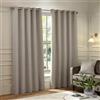 Paoletti Galaxy Coppia Di Tende Con Occhielli - Tende Oscuranti In Ciniglia Di Lusso Opulente (Argento - 229x183cm)