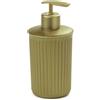 TATAY Dispenser Sapone Bagno Oro | Plastica Riciclata | Dispenser Sapone Liquido Moderno | Facile da Ricaricare | Dosatore Sapone Antigoccia | Fabbricato in Spagna - Collezione Baobab