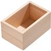 InterDesign iDesign Porta posate da tavola, Piccolo porta posate per cassetto o dispensa in legno di Paulownia, Salva spazio per cucina per posate e piccoli utensili, beige