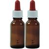 mikken Viva-Haushaltswaren-Bottiglie da farmacista in vetro marrone, Vetro, marrone, 20 ml, 2 Pezzi