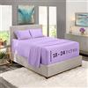 Nestl Lenzuola con tasche extra profonde, adatte per materassi da 45,7 a 61 cm, set di lenzuola per letto matrimoniale, lavanda