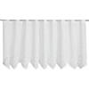 Gardinia Sehlbach Tenda bistrot diamanti in jacquard, Bianco, 110 x 50 cm, Design elegante, Tessuto trasparente, Facile da fissare, Motivo geometrico