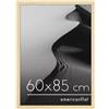 Americanflat Cornice 60x85 cm Effetto Rovere Naturale - Cornice Foto 80x65 cm in Legno MDF con Pannello Protettivo in Plastica e Ganci Integrati