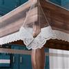 PETTI Artigiani Italiani - Tovaglia Trasparente Plastificata Copritavolo Antimacchia in PVC, con Pizzo Sangallo - Protezione Tavolo Cucina e Sala da Pranzo, 6 Posti (140x180 cm) Rettangolare