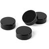FIRST4MAGNETS Trendform-Bloc 23 x 9 mm circolari magneti Plain-Office Nero-Set di 4