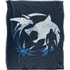 The Witcher Logo Silhouette Coperta super morbida al tatto setoso - 152 x 127 cm