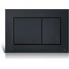 TECE Bottone Geberit x, cromato lucido, 220 x 150 x 5 mm, nero opaco