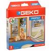 Geko 940000, Guarnizione adesiva e regolabile per porte e finestre, 6 m x 9 x 4 mm, durata media: 8 anni, Bianco (weiß)