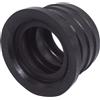 SKIR'CO Custodia in gomma nera 40 x 32 mm per scarico, connettore e adattatore per tubo, riduttore in gomma