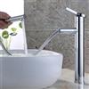 BTURYT Elegante Rubinetto per Lavabo Alto Allungabile per Bagno con Doccetta Estraibile Miscelatore Lavabo Monocomando Rubinetteria Bagno Bocca Girevole 360° Bagno in Ottone (Cromo, H32cm)
