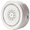 Whychstore Per Tuya WiFi Allarme, Sirena Con Sensore di Temperatura E Umidità, Allarme Volume Regolabile, Allarme Controllato Per Tuya Smart App