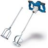 Scheppach Mescolatore manuale PM1400, agitatore per malta | potenza 1400 W | cambio a 2 velocità con velocità variabile 570/760 min1 | con malta (580 mm) e frusta (590 mm) con filettatura M14