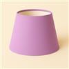 Generico 30 cm Cono Paralume, Tessuto di Cotone con PVC Bianco, Prodotto Artigianale, per Lampada da Tavolo, Piantana (Lilla)