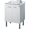 Negrari 6007SK Lavatoio Lavapanni in Nobilitato Idrofugo L60 x 60 x 85H cm, Bianco