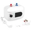 MINRS 6L Scaldabagno Sottopiano, Scaldaacqua da Cucina Elettrico Serbatoio per Acqua Calda 1500W 220V Scaldabagno Istantaneo 30-65°C per Lavelli, Cucine, Bagni Bianco