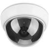 Sonew Simulatore cupola telecamera fittizia falso allarme di sorveglianza telecamera di sicurezza lampeggiante LED - uso interno ed esterno, per case e aziende